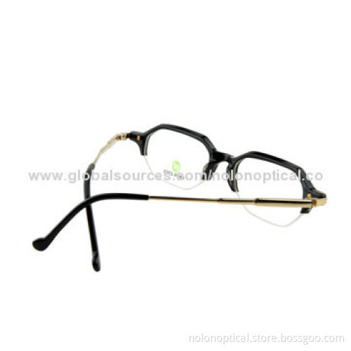 Fashion acetate retro eyeglass frames, logo can be printed
